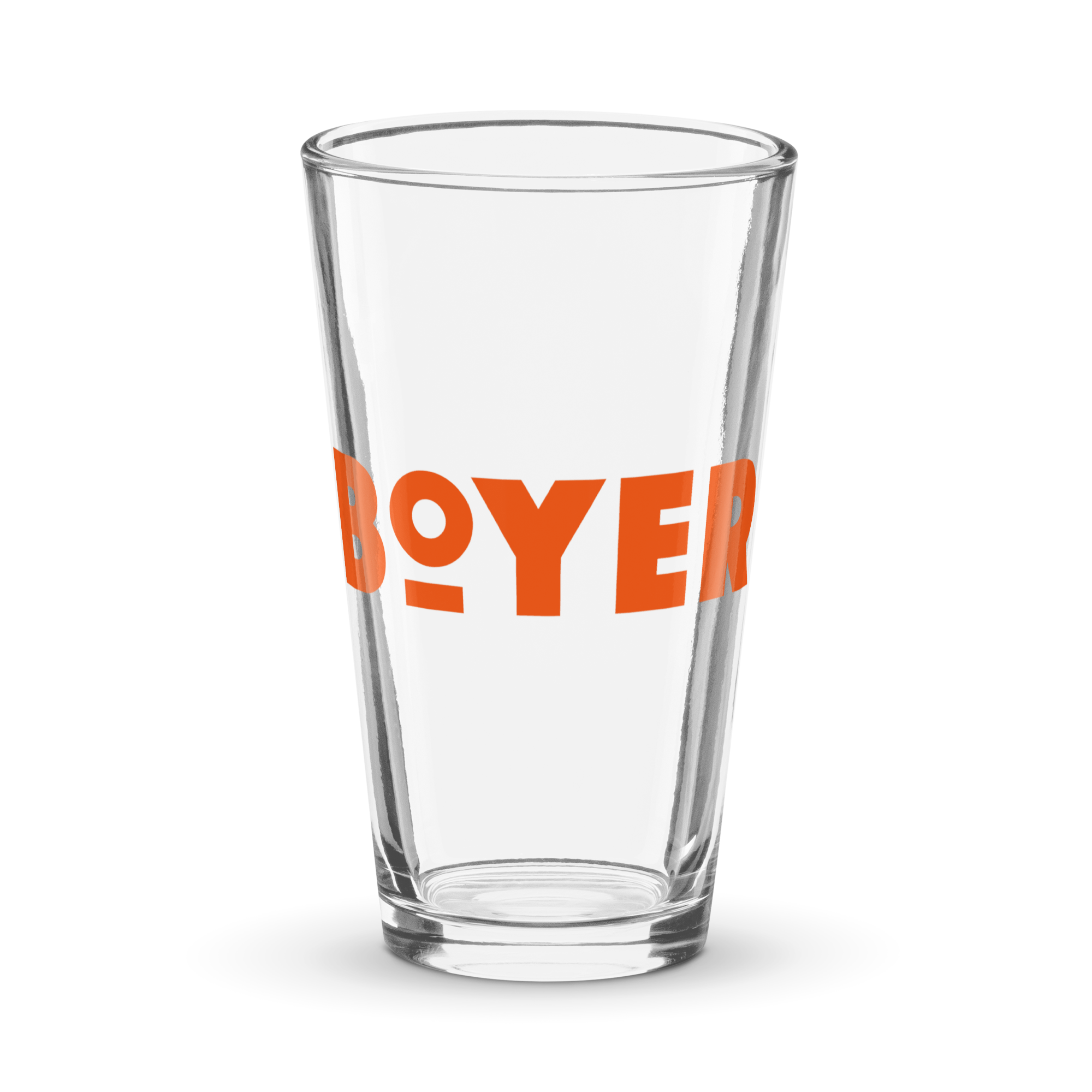 Boyer shaker pint glass