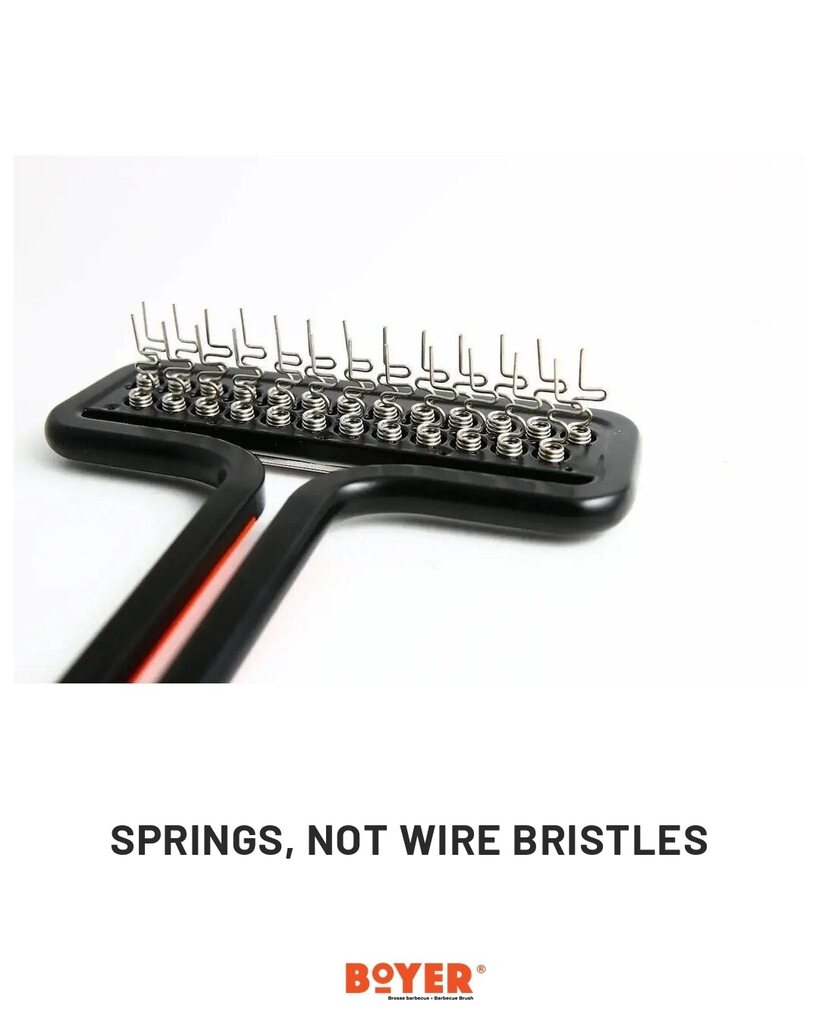 Boyer Brush head: springs, not wire bristles