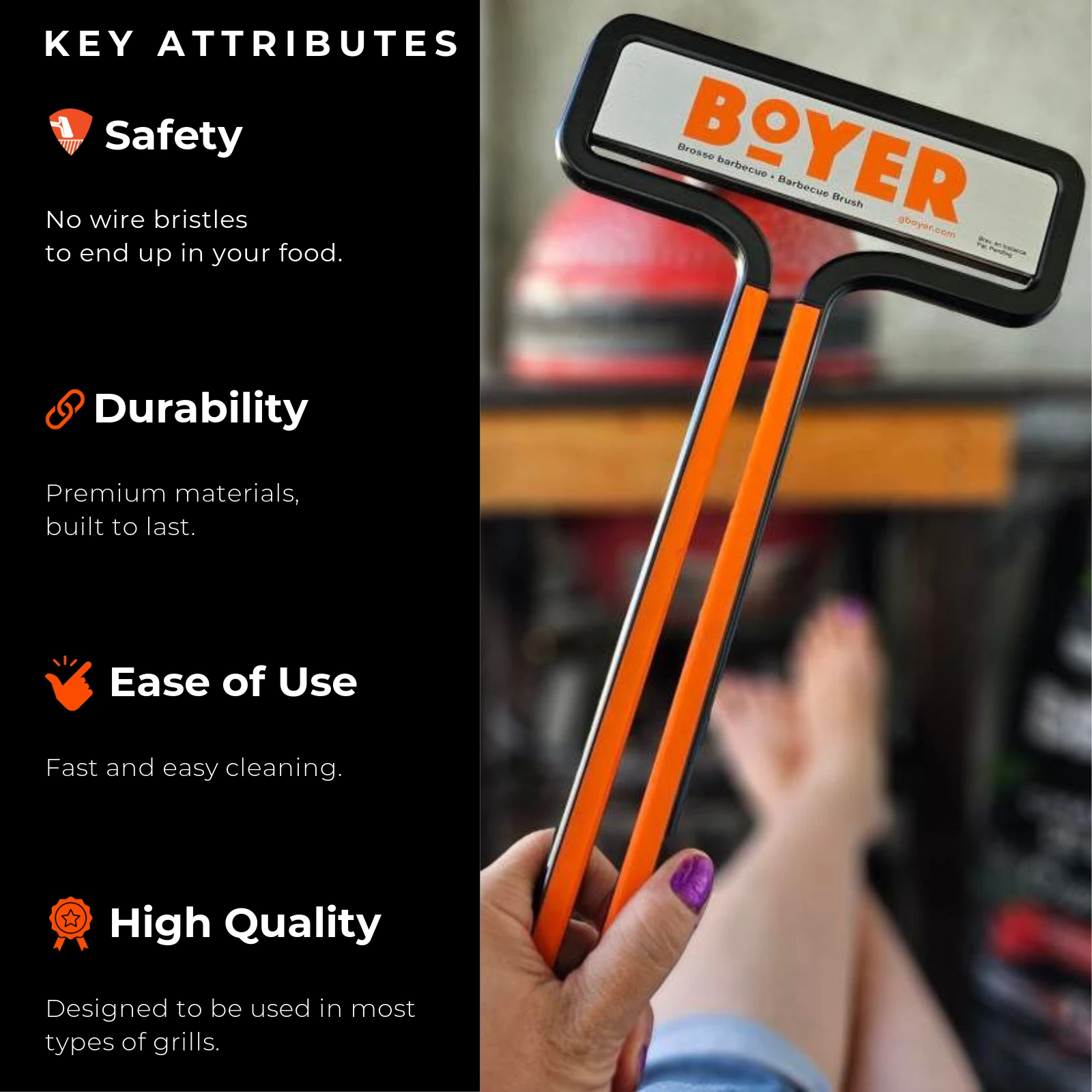 Boyer® Brush - The Safest Grill Brush – photo 3