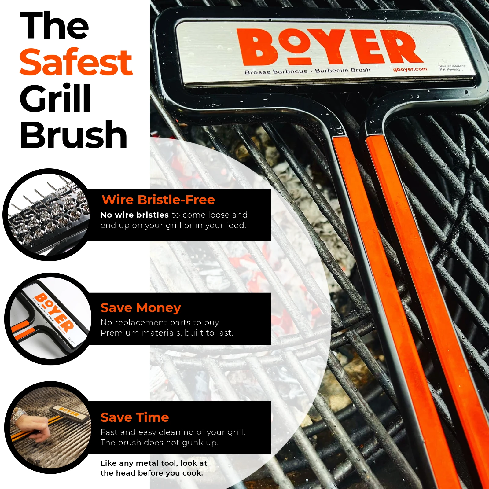 Boyer® Brush - The Safest Grill Brush – photo 4